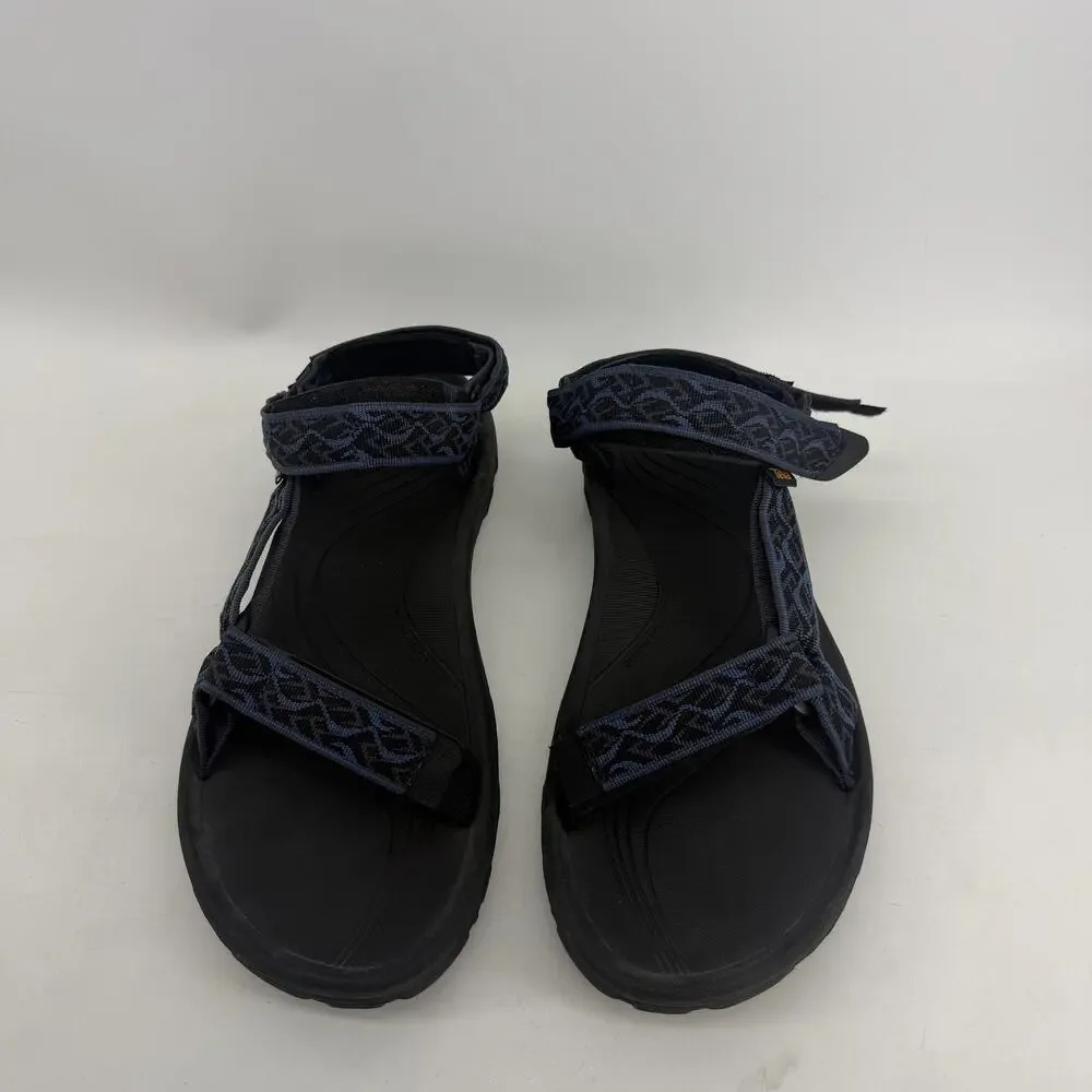 Teva Sandals Mens Size 13 Black Blue Hiking Sport Strap Shoes 1093379 FU1123L